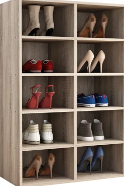 VCM Schuhregal »Holz Regal Schuhschrank Schuhregal Hinsol M« 1 Stk. tlg.