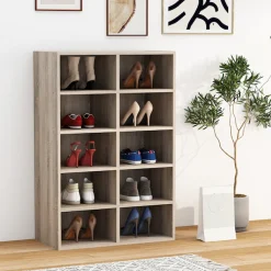 VCM Schuhregal »Holz Regal Schuhschrank Schuhregal Hinsol M« 1 Stk. tlg.