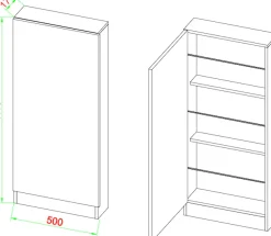 VCM Schuhschrank »Holz Schuhschrank Schuhkommode Fulisa XL« 1 Stk. tlg.
