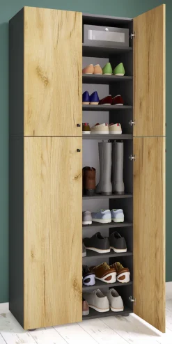 VCM Schuhschrank »XXL Holz Großer Schuhschrank Schuhkommode Lona 9« 1 Stk. tlg.