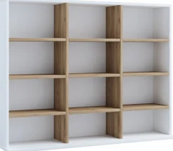 VCM Standregal »Holz CD DVD Standregal Bücherregal Regal Megosa L« 1 Stk. tlg.