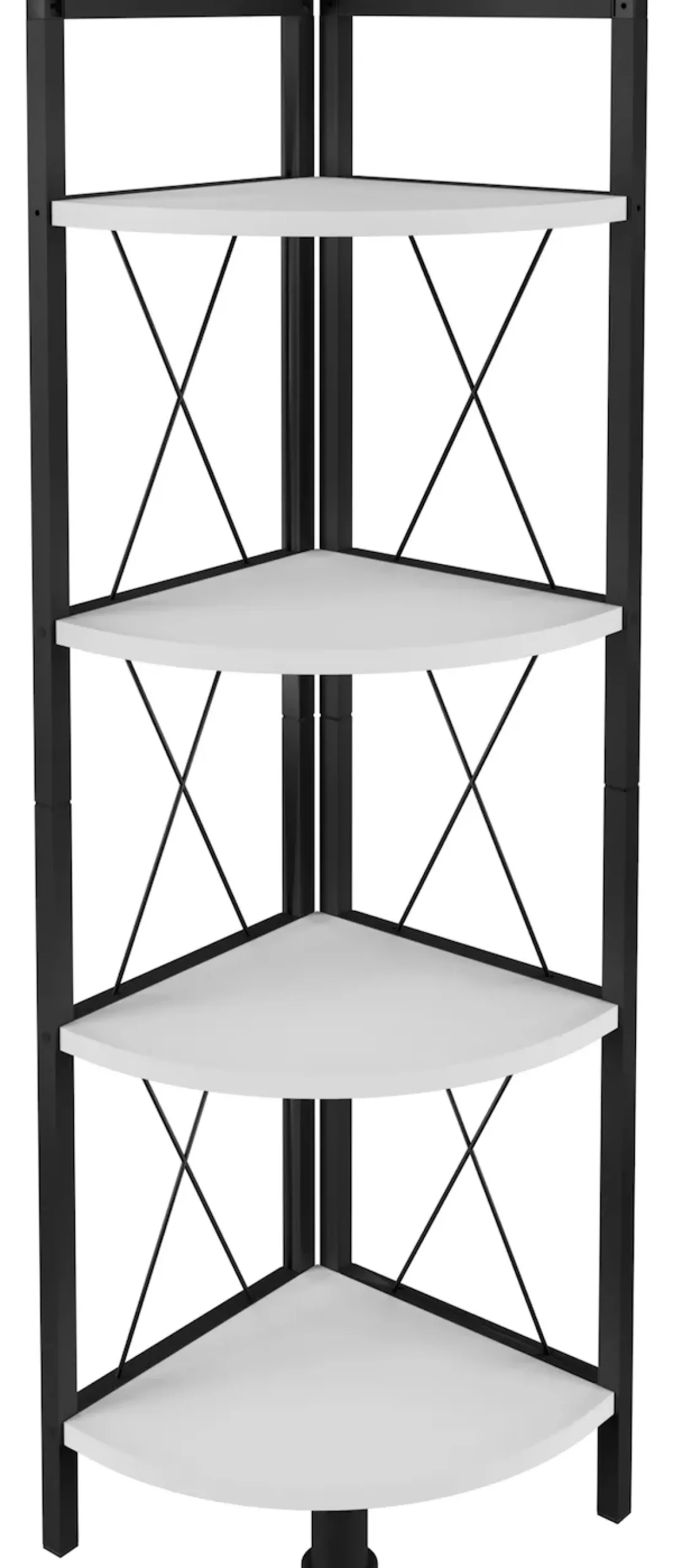 VCM Standregal »Holz Metall Eckregal Bücher Regal Insasi 4fach« 1 Stk. tlg.