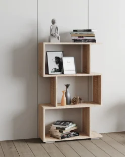 VCM Standregal »Holz Raumteiler Stand Regal Deko Bücher Palusa M« 1 Stk. tlg.