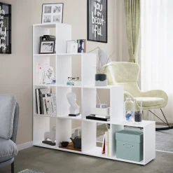 VCM Standregal »Holz Stand Treppenregal Regal 10 Fächer Napoli« 1 Stk. tlg.