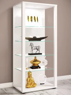 VCM Standvitrine »Holz Glas Stand Vitrine Sammelvitrine Glasol lll« 1 Stk. tlg.