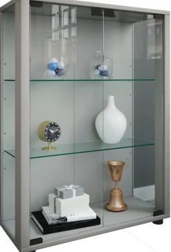 VCM Standvitrine »Holz Glas Stand Vitrine Sammelvitrine Sintalo« 1 Stk. tlg.