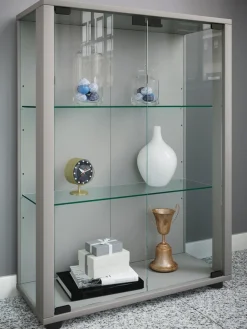 VCM Standvitrine »Holz Glas Stand Vitrine Sammelvitrine Sintalo« 1 Stk. tlg.
