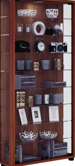 VCM Standvitrine »Holz Glas Stand Vitrine Sammelvitrine Lumo Maxi«