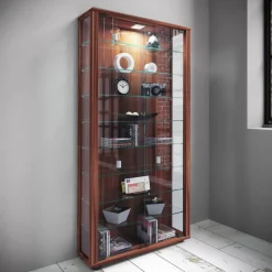 VCM Standvitrine »Holz Glas Stand Vitrine Sammelvitrine Lumo Maxi«
