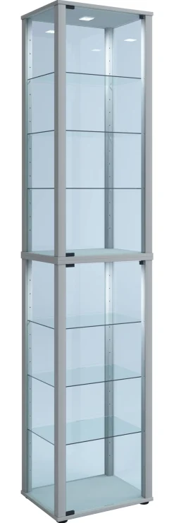VCM Standvitrine »Holz Glas Stand Vitrine Sammelvitrine Kavisa XL« 1 Stk. tlg.