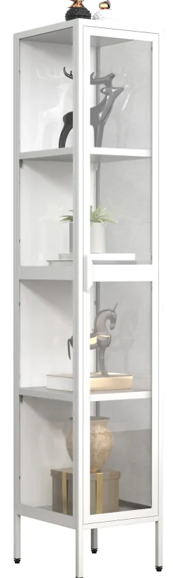 VCM Standvitrine »Stahl Glas Vitrine Schaukasten Floka XL« 1 Stk. tlg.