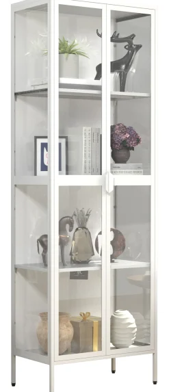 VCM Standvitrine »Stahl Standvitrine Vitrine Schaukasten Floka XXL« 1 Stk. tlg.