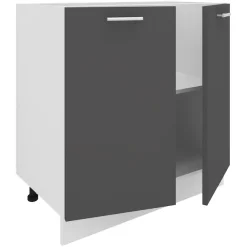 VCM Unterschrank »Küchenschrank B 80 cm Unterschrank Drehtüren Esilo« 1 Stk. tlg.