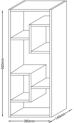VCM Wandregal »Holz Wandregal Wandboard Hängeregal Board Vilota« 1 Stk. tlg.