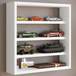 VCM Wandregal »Holz Wandregal Wandvitrine Regal Deko Osado S« 1 Stk. tlg.