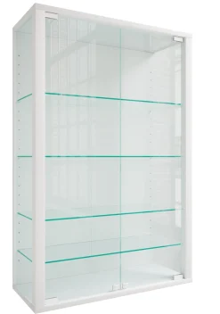 VCM Wandregal »Wandvitrine Hängevitrine Glasvitrine Glas Udina L« 1 Stk. tlg.
