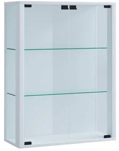 VCM Wandregal »Wandvitrine Hängevitrine Glasvitrine Glas Udina M« 1 Stk. tlg.