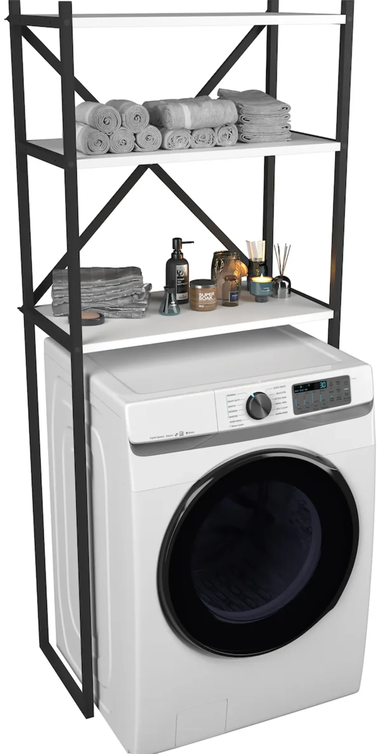 VCM Waschmaschinenumbauschrank »Waschmaschine Toilette Überbau Schrank Insasi« 1 Stk. tlg.