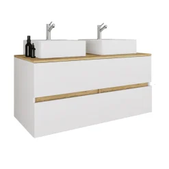 VCM Waschtisch »3 tlg. Badmöbel-Set mit Waschbecken Cosila-A 111cm« 3 Stk. tlg.
