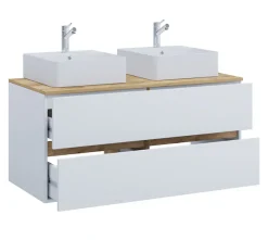 VCM Waschtisch »3 tlg. Badmöbel-Set mit Waschbecken Cosila-A 111cm« 3 Stk. tlg.