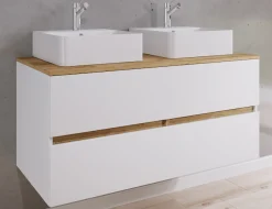 VCM Waschtisch »3 tlg. Badmöbel-Set mit Waschbecken Cosila-A 111cm« 3 Stk. tlg.