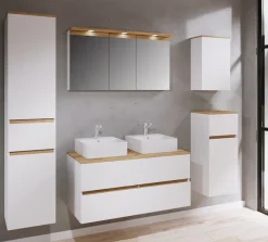 VCM Waschtisch »3 tlg. Badmöbel-Set mit Waschbecken Cosila-A 111cm« 3 Stk. tlg.