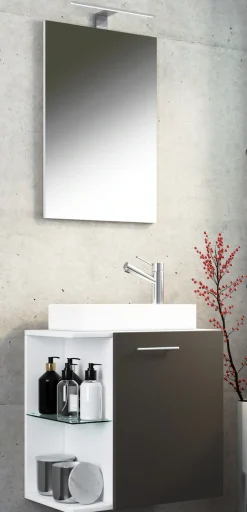 VCM Waschtisch »3-tlg Gäste WC Waschplatz Waschtisch Hausa Spiegel« 3 Stk. tlg.