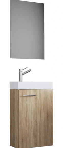 VCM Waschtisch »3-tlg Gäste WC Waschplatz Waschtisch Slito Spiegel« 3 Stk. tlg.