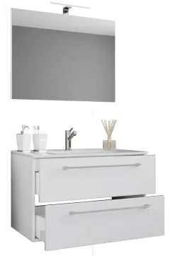 VCM Waschtisch »3-tlg. Waschplatz Waschtisch Badinos Schublade SP« 3 Stk. tlg.
