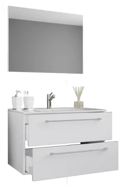 VCM Waschtisch »3-tlg. Waschplatz Waschtisch Badinos Schublade SP« 3 Stk. tlg.