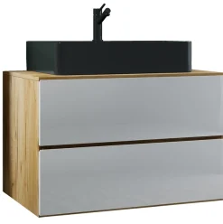 VCM Waschtisch »2-tlg. Waschplatz Waschtisch Lendas S Schublade BL« 2 Stk. tlg.