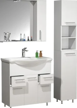 VCM Waschtisch »4-tlg. Waschplatz Waschtisch Schubladen Lisalo XL« 4 Stk. tlg.