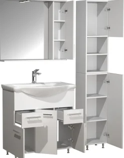VCM Waschtisch »4-tlg. Waschplatz Waschtisch Schubladen Lisalo XL« 4 Stk. tlg.