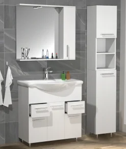 VCM Waschtisch »4-tlg. Waschplatz Waschtisch Schubladen Lisalo XL« 4 Stk. tlg.