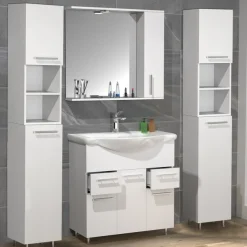 VCM Waschtisch »5-tlg. Waschplatz Waschtisch Schubladen Lisalo XL« 5 Stk. tlg.