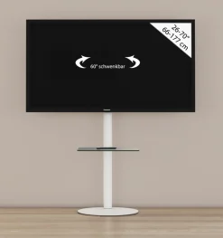 VCM Wohnzimmertisch »Design Premium TV Standfuß Rack Fernseh Cirla ZW« 1 Stk. tlg.
