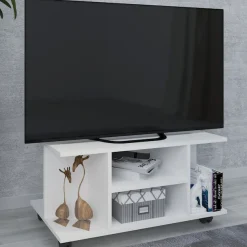VCM Wohnzimmertisch »Holz TV Lowboard Fernsehregal Rollen Findalo« 1 Stk. tlg.