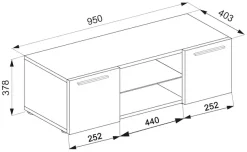 VCM Wohnzimmertisch »Holz TV Lowboard Möbel Fernsehschrank Lowina« 1 Stk. tlg.