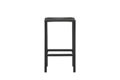 Venture Home Barhocker »Polly, 2er-Set Barhocker mit schwarzem Seilsitz und Stahlbeinen« Set, 2 Stk. tlg. Tresenhocker minimalistisch, Seildesign, komfortabel