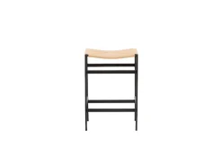 Venture Home Barhocker »Polly, 2er-Set Barhocker mit Seil-Sitz, Stahlbeine, 120 kg« Set, 2 Stk. tlg. Tresenstuhl, Geflecht, Gummibaumholz, Stahlrahmen, Boho