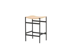 Venture Home Barhocker »Polly, 2er-Set Barhocker mit Seil-Sitz, Stahlbeine, 120 kg« Set, 2 Stk. tlg. Tresenstuhl, Geflecht, Gummibaumholz, Stahlrahmen, Boho