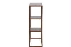 Venture Home Bücherregal »Staal, Bücherregal in warmer Walnussoptik, Stahlrahmen, Höhe 81 cm« Standregal, 3D-Folie, schlank, anspruchsvoll, modern