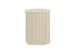 Venture Home Beistelltisch Ablagetisch, MDF, rund, schmal, hoch, dezent, klar