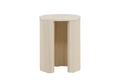 Venture Home Beistelltisch Ablagetisch, MDF, rund, schmal, hoch, dezent, klar