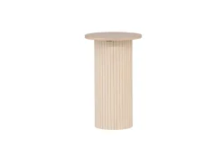 Venture Home Beistelltisch »Bianca, hoher runder Beistelltisch mit Holzfurnier-Optik, Ø 40 cm« Ablagetisch, Furnier, rund, schlank, hoch, edel