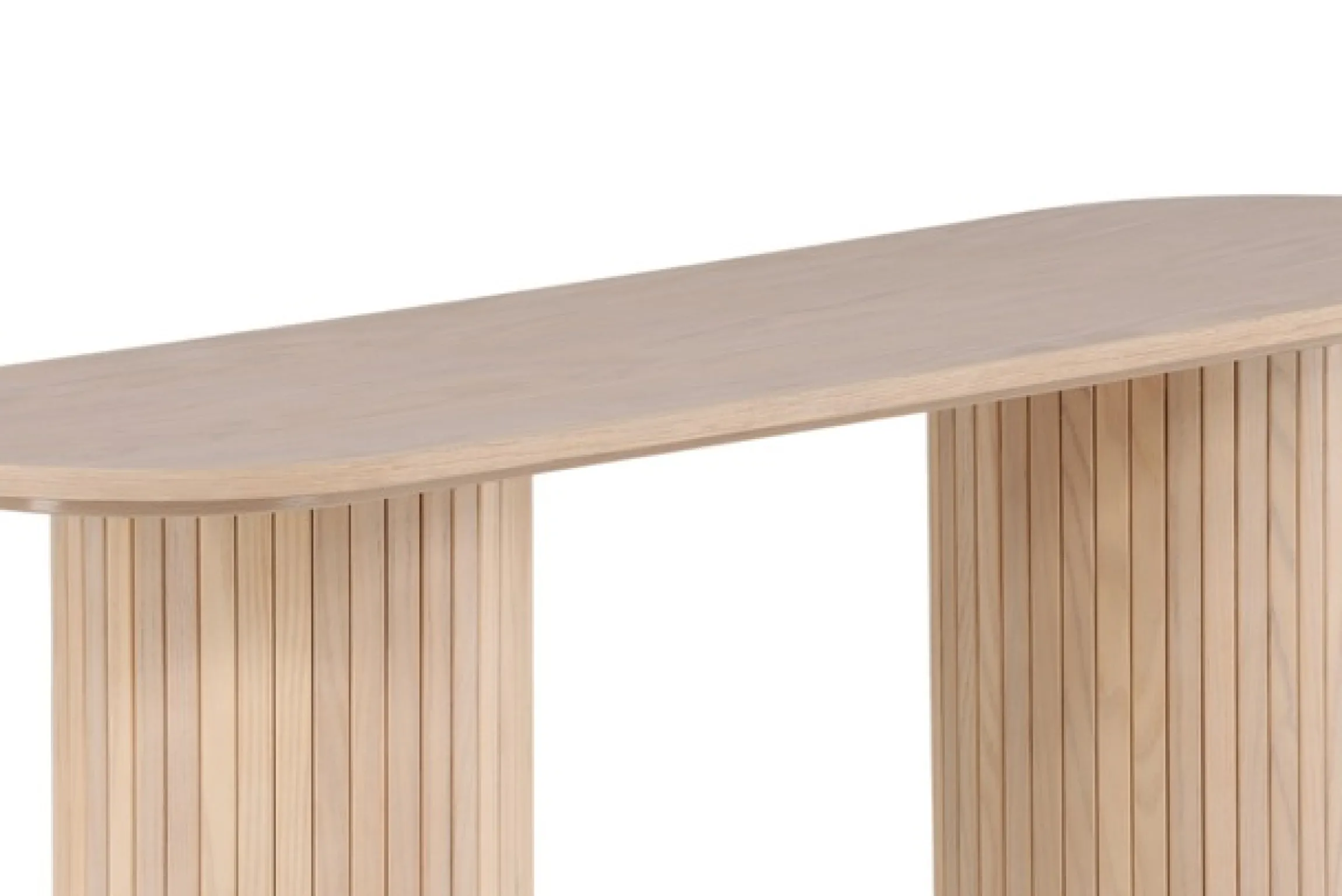 Venture Home Beistelltisch »Bianca, ovaler Konsolentisch mit Holzfurnier-Optik, 130 × 40 cm« Ablagetisch, Furnier, oval, hoch, geräumig, edel