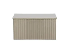 Venture Home Beistelltisch »Lenox, rechteckiger Beistelltisch in einladendem Beige, 80 × 60 cm« Ablagetisch, MDF, rechteckig, geräumig, schlicht, dezent