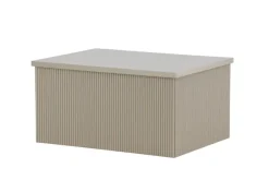 Venture Home Beistelltisch »Lenox, rechteckiger Beistelltisch in einladendem Beige, 80 × 60 cm« Ablagetisch, MDF, rechteckig, geräumig, schlicht, dezent