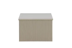 Venture Home Beistelltisch »Lenox, rechteckiger Beistelltisch in einladendem Beige, 80 × 60 cm« Ablagetisch, MDF, rechteckig, geräumig, schlicht, dezent