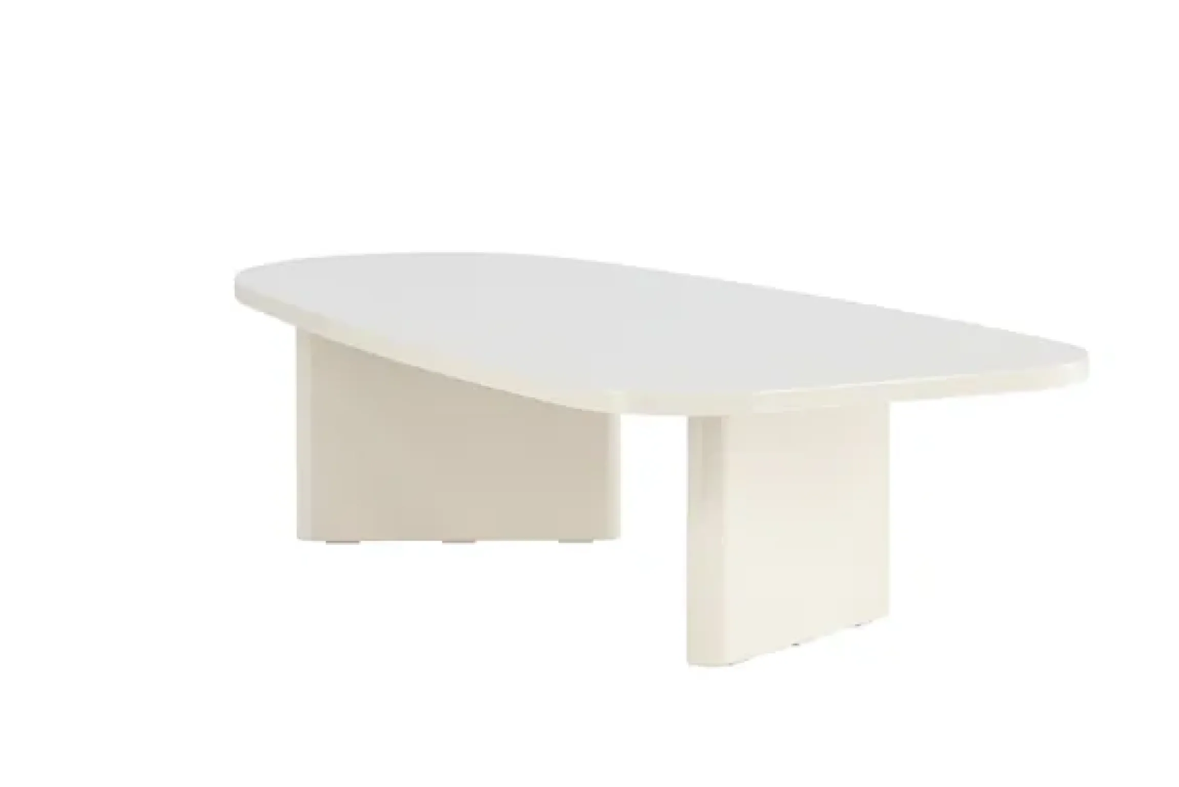 Venture Home Couchtisch »Grönvik, ovaler Couchtisch 130 × 65 cm in glänzendem Beige, modern« Sofatisch, MDF, Glanzfinish, oval, sanft geformt, Skandinavisch